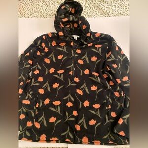 O’Neill floral printed fleece quarter zip